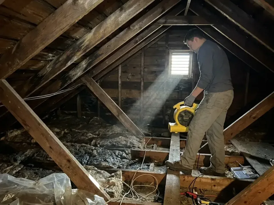 attic-water-damage-drying-proc-007 — frequently asked questions, Emergency Water Extraction & 24/7 Flood Response in Waverly…
